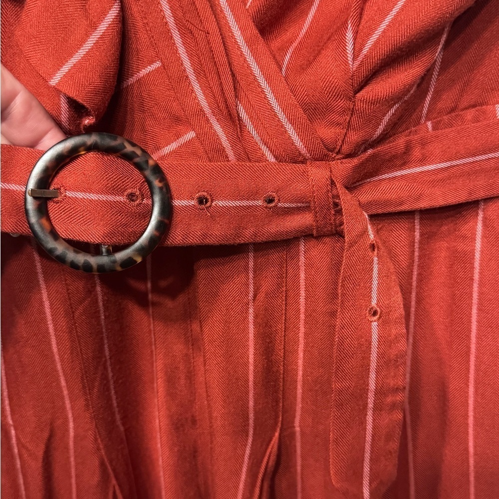 Three Floor Rent the Runway Stripe one shoulder Margaux jumpsuit Sz 6 $360 - Picture 8 of 13